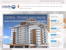 Tablet Screenshot of cidadesimobiliaria.com.br